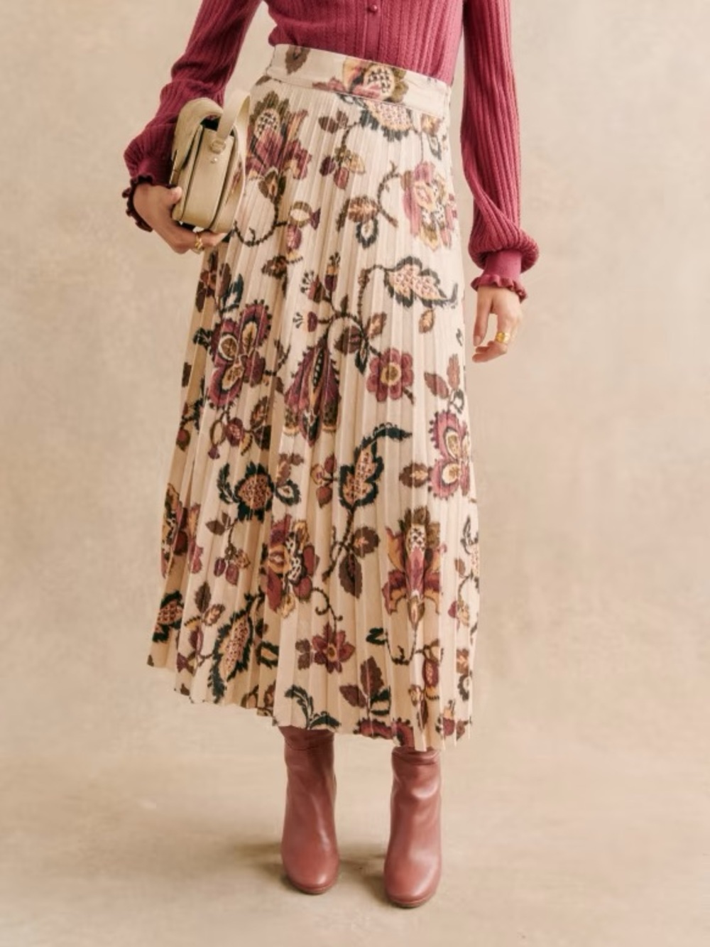 NWT Sézane Dune Skirt in Merveille Print Size 4/36
